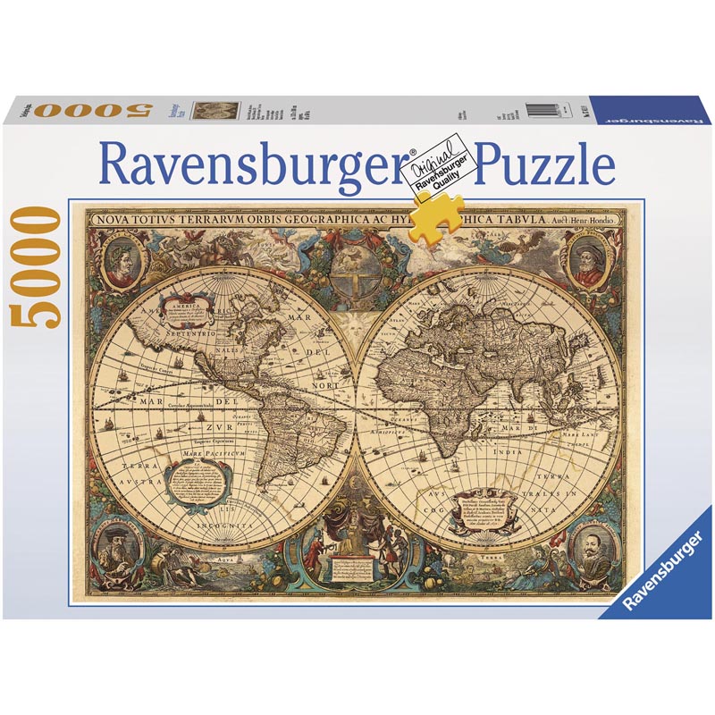 Puzzle 5000 pièces mappemonde antique