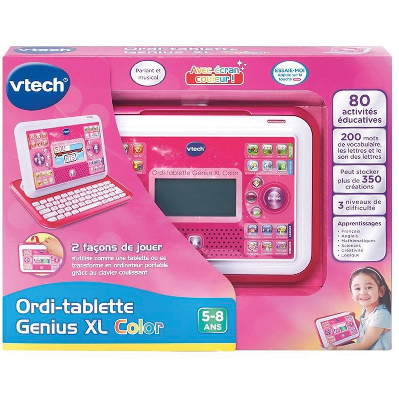 Ordinateur tablette genius xl rose