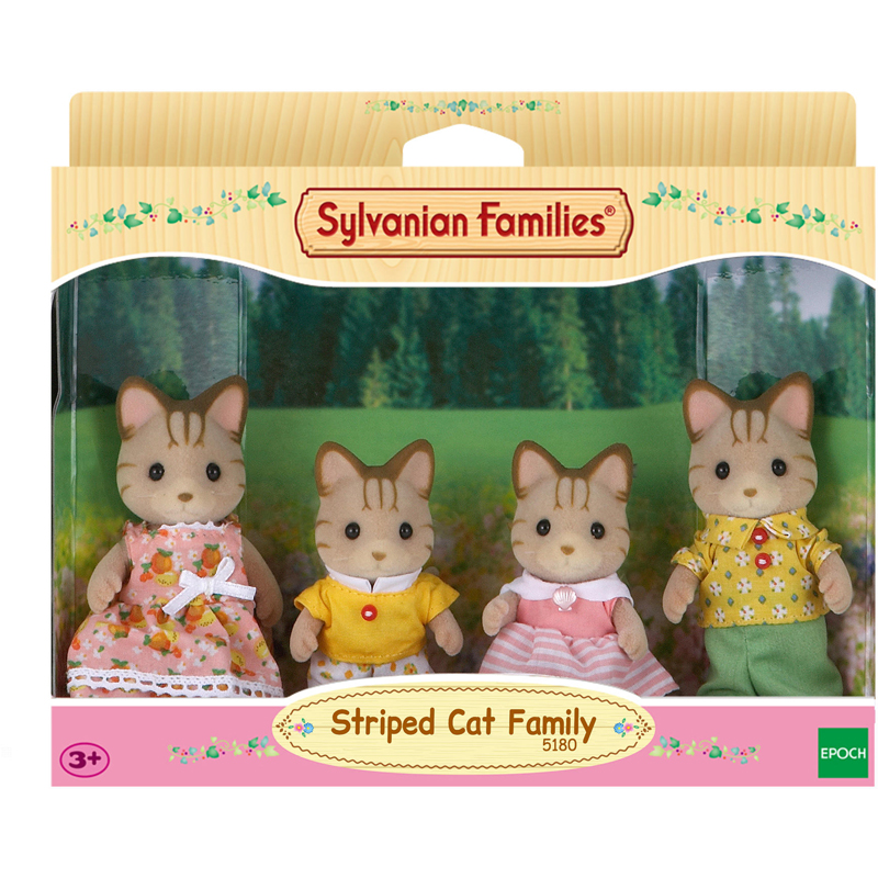 Famille chat tigre Sylvanian