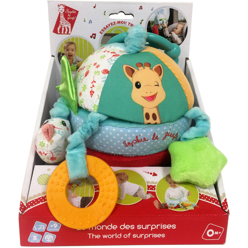 Balle peluche monde surprise Sophie