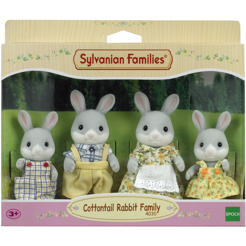 Famille lapin gris Sylvanian