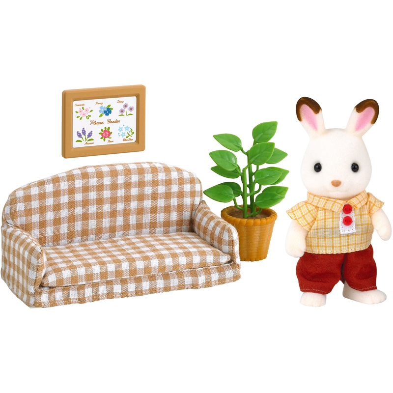 Papa lapin + salon Sylvanian
