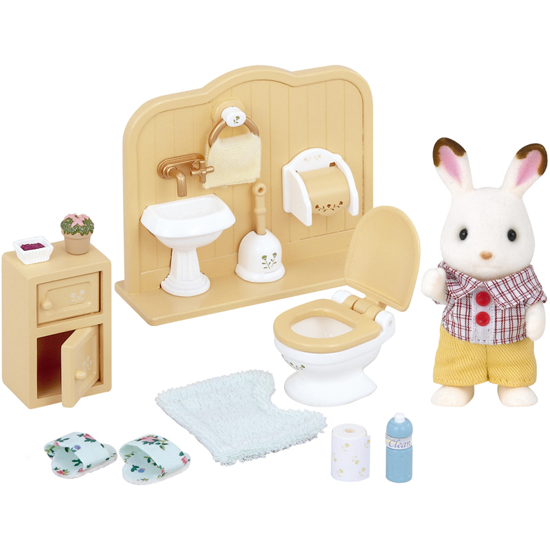 Frere lapin + toilt Sylvanian