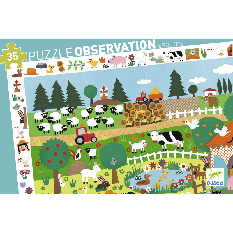 Puzzle 35 pièces la ferme