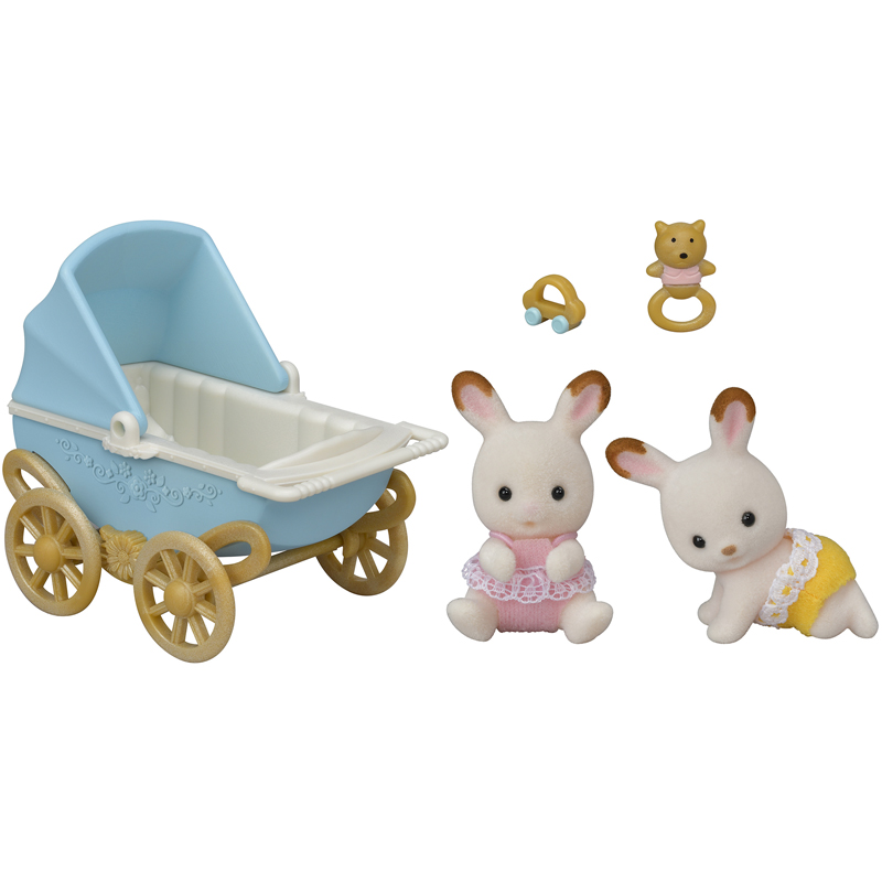 Jum lapin poussette Sylvanian