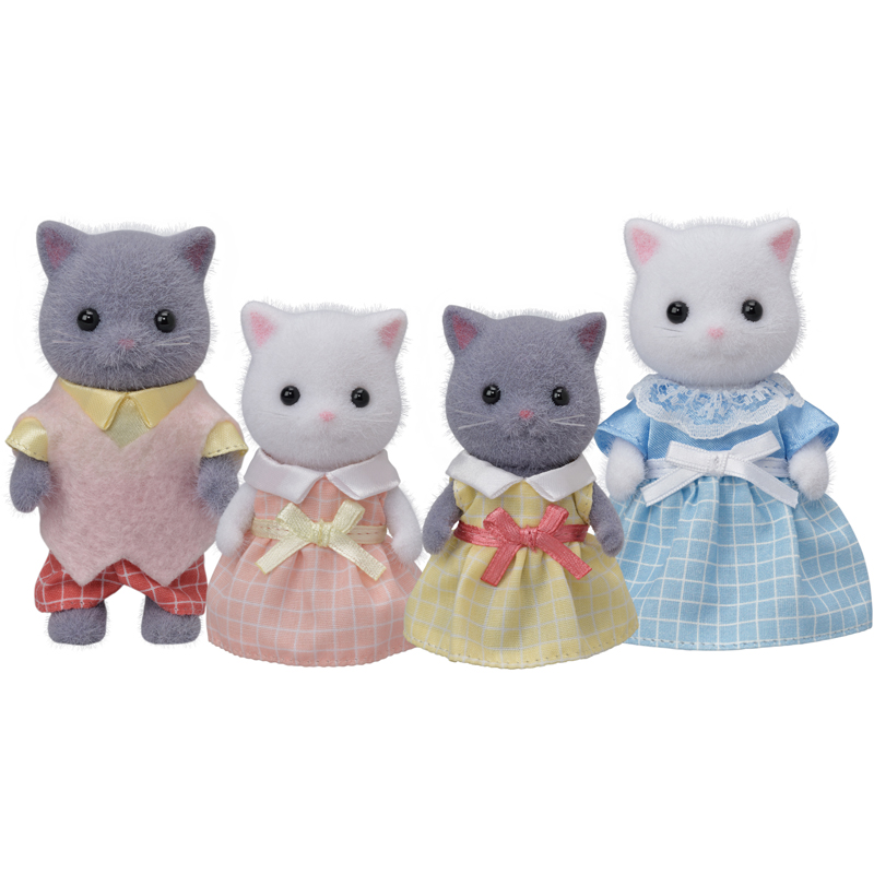 Famille chat persan Sylvanian