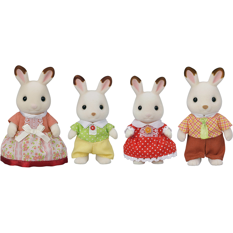 Famille lapin choco Sylvanian