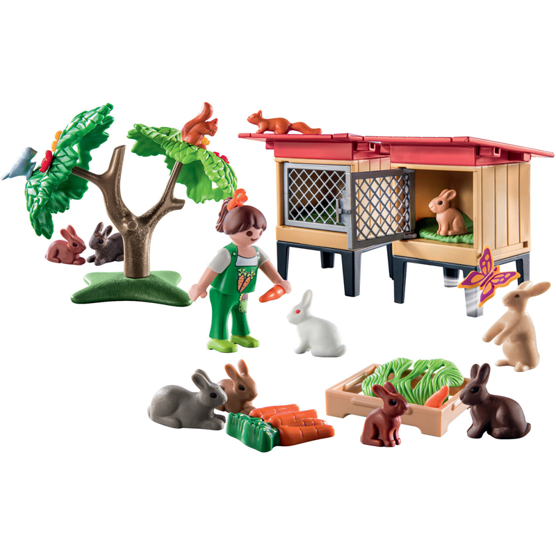 Playmobil 71252 - Enfant enclos lapins country