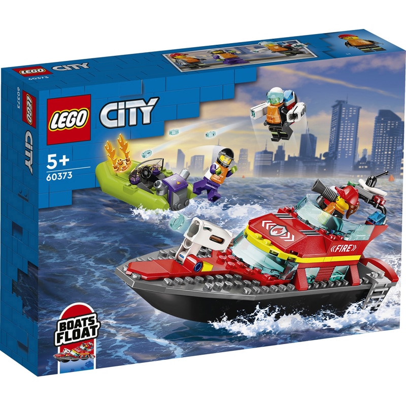 Lego 60373 - Bateau sauvetag†pompiers - Lego City
