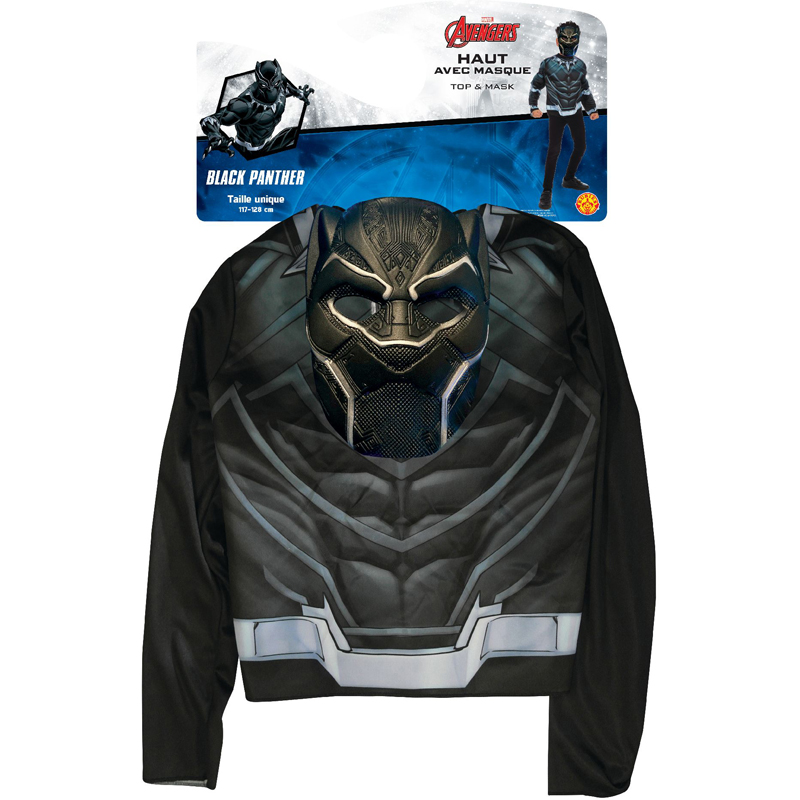 Top + masque black panther