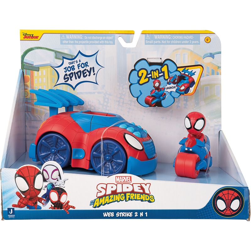 Véhicule 2 en 1 + figurine Spidey