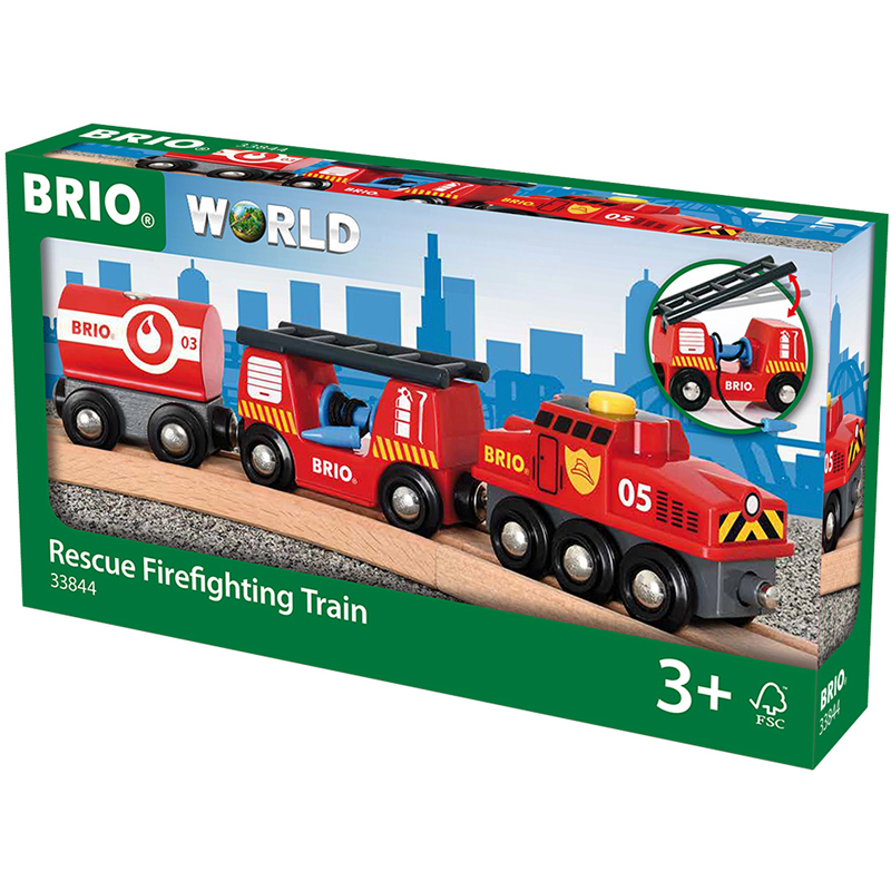 Train des pompiers Brio