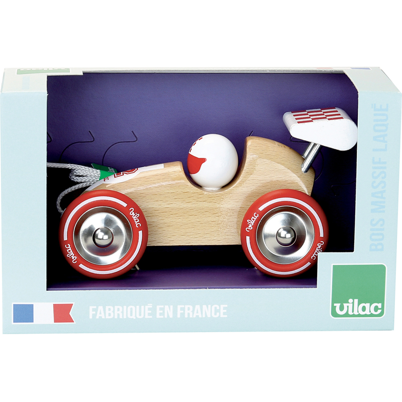Véhicule à tirer bois naturel