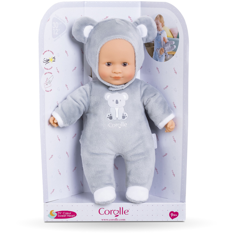 Poupée 30 cm pti coeur koala