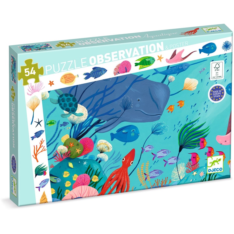 Puzzle 54 pièces aquatique