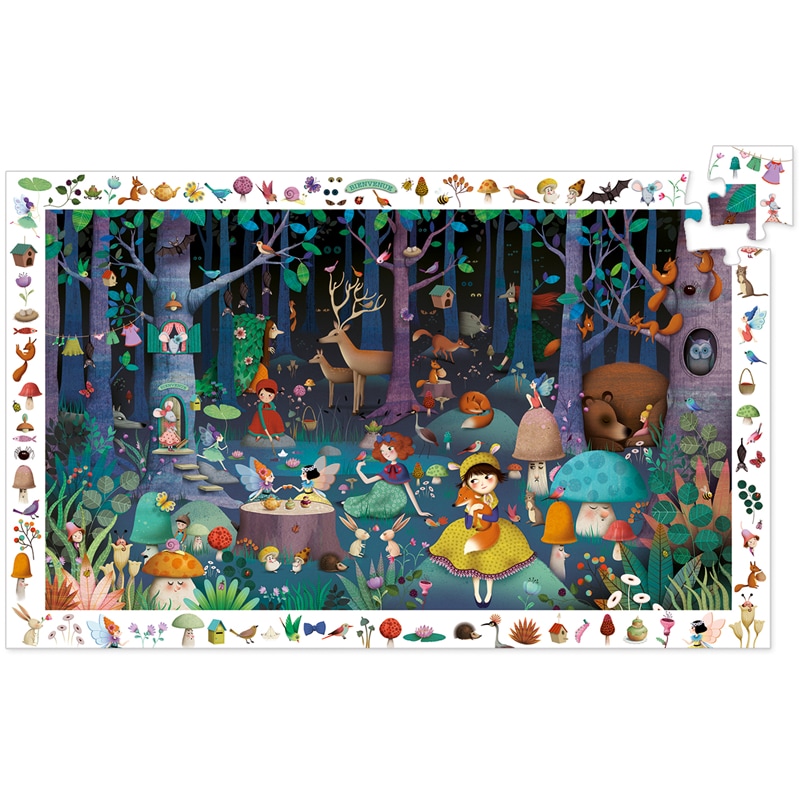Puzzle 100 pièces forêt enchant