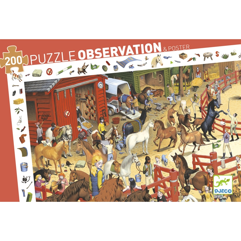 Puzzle 200 pièces equitation