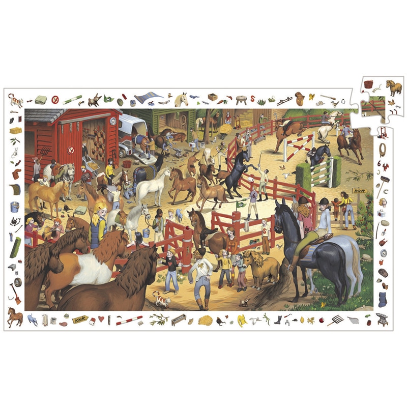 Puzzle 200 pièces equitation