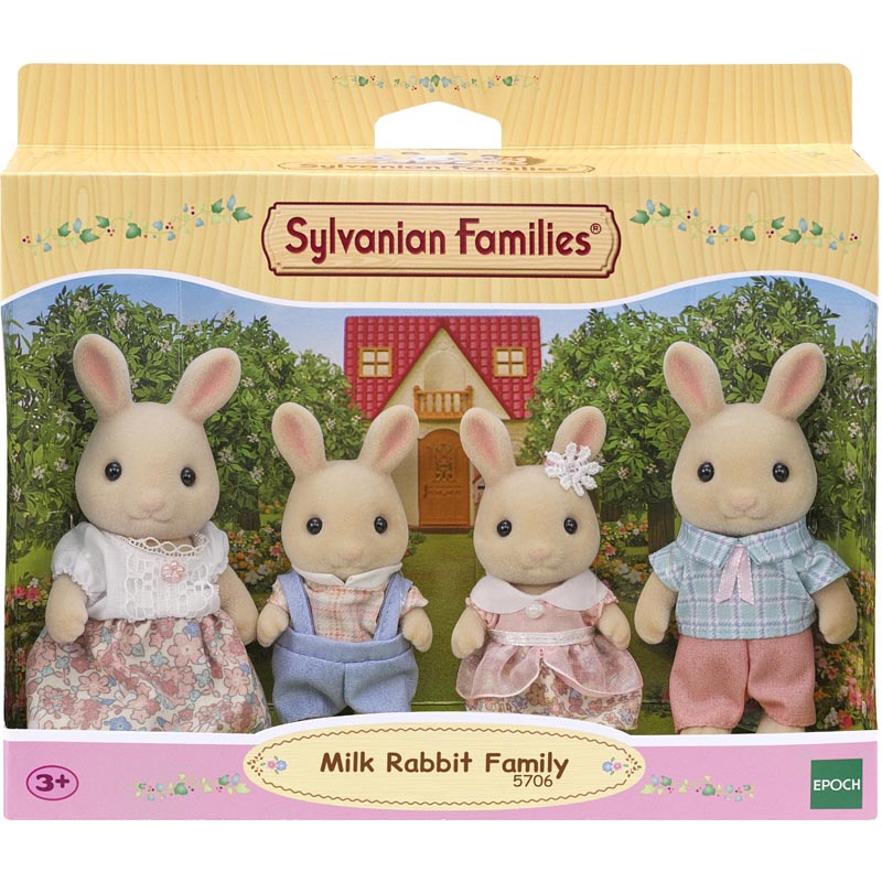Famille lapin creme Sylvanian