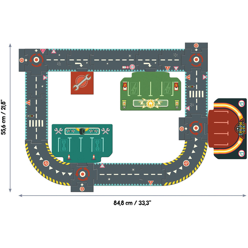 Puzzle géant circuit ville