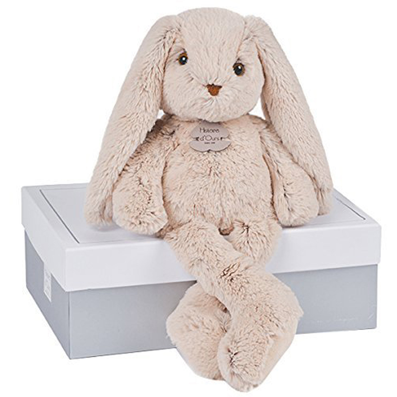 Peluche lapin beige 40 cm