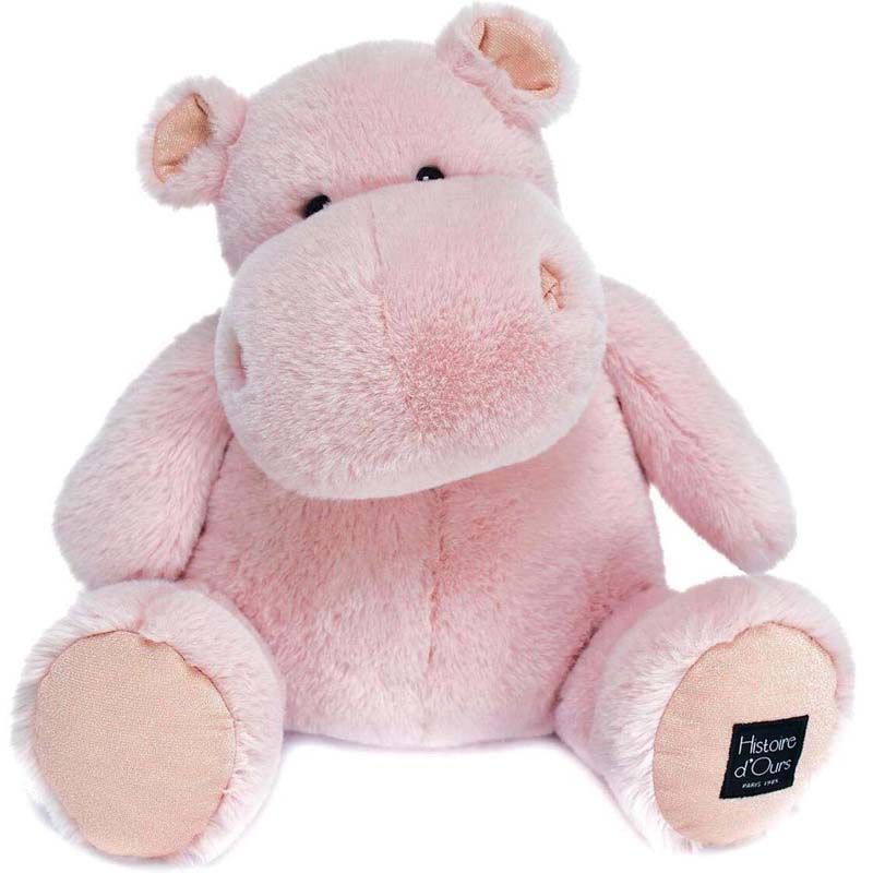 Peluche rose poudre 40 cm