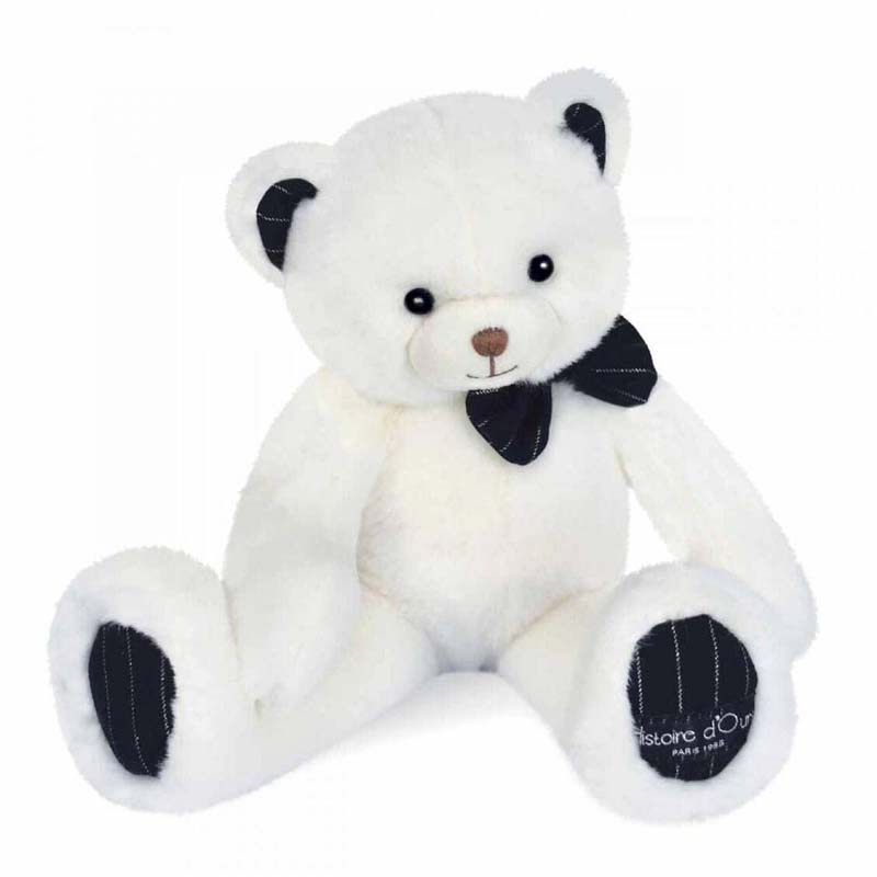 Peluche ours ivoire 30 cm