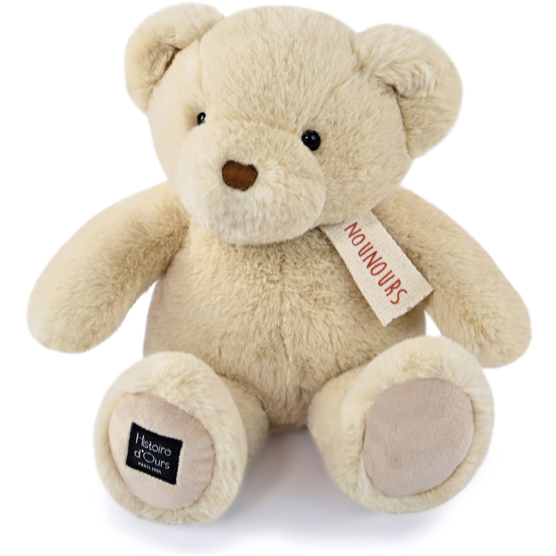 Peluche nounours vanille 28 cm