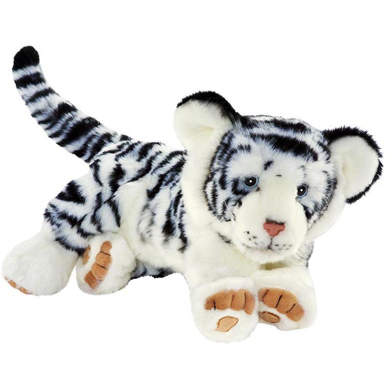 Peluche tigre blanc 35 cm