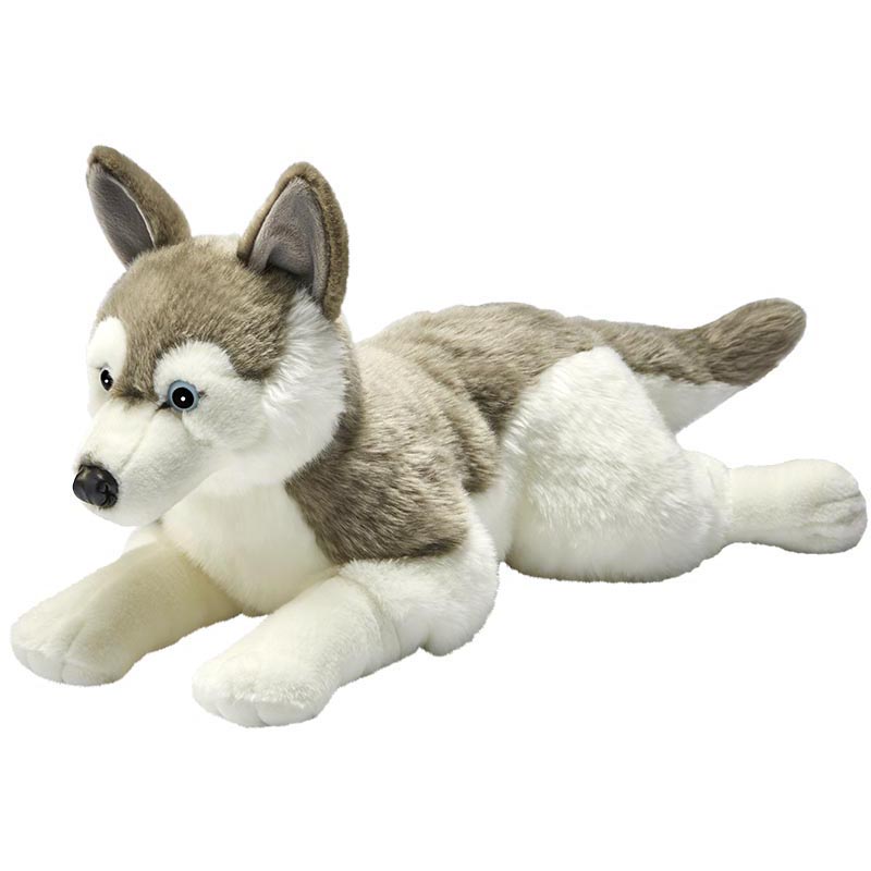 Husky couché 60 cm