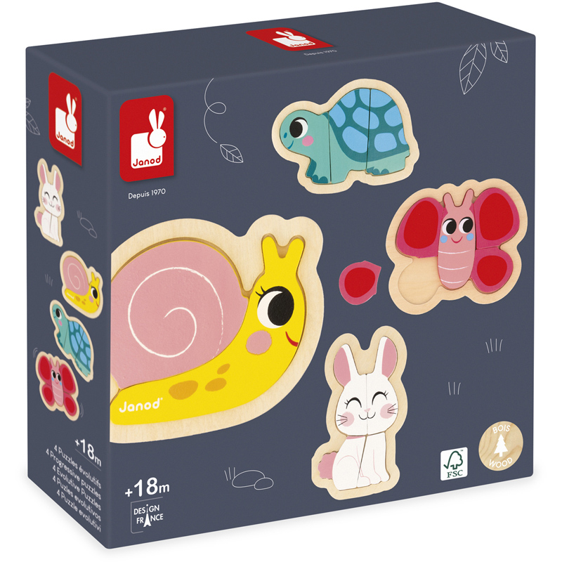 4 puzzle evolutifs jardin