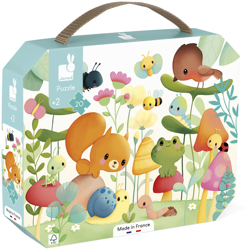 Puzzle 20 pièces compagnons jardin