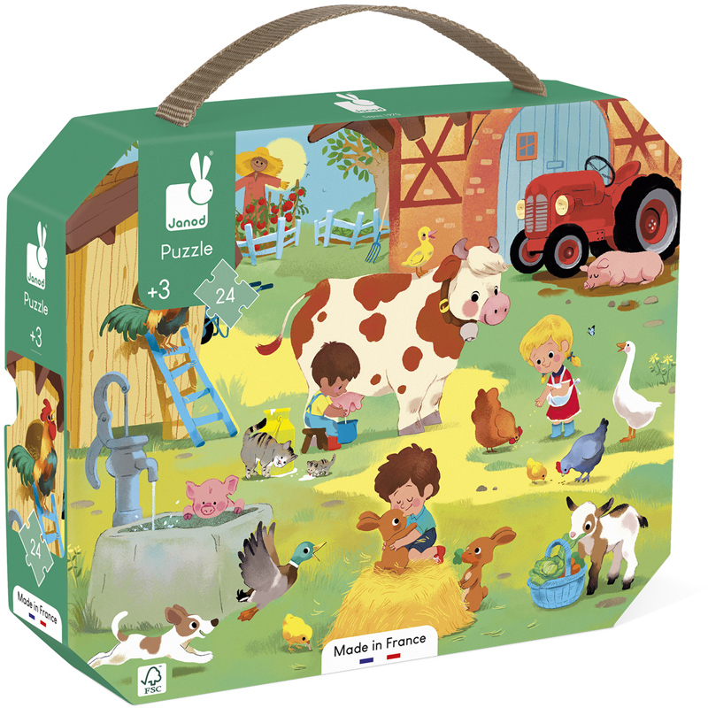 Puzzle 24 pièces journee la ferme