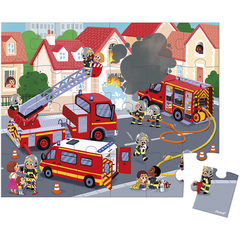 Puzzle 24 pièces pompiers