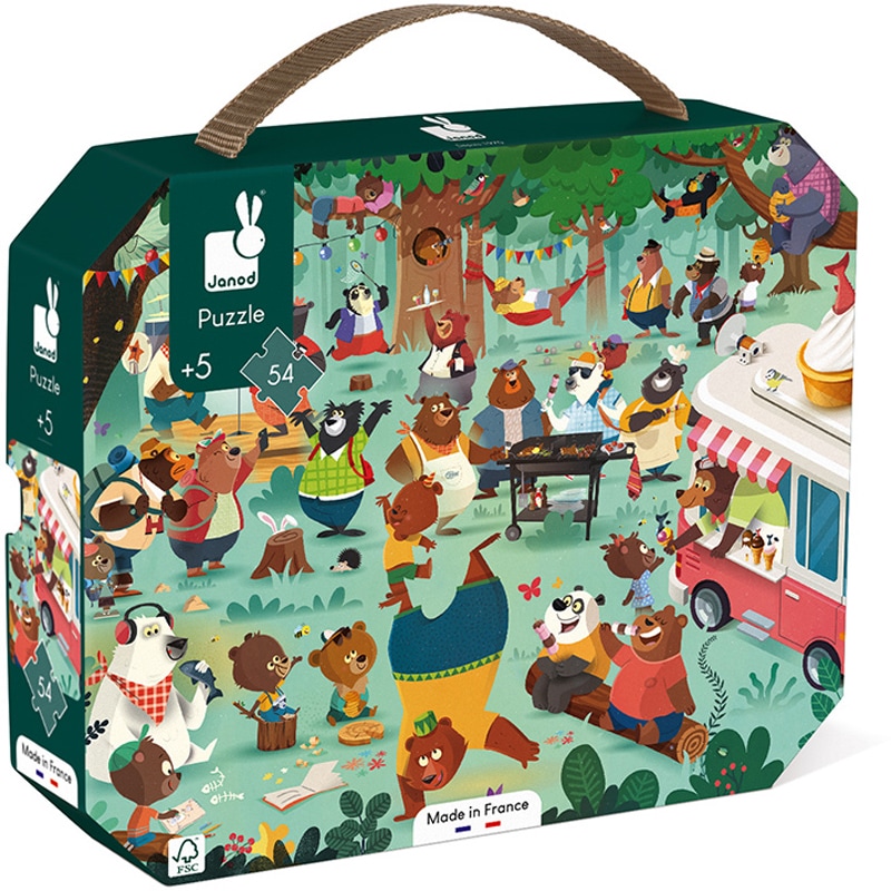 Puzzle 54 pièces cousinade ours