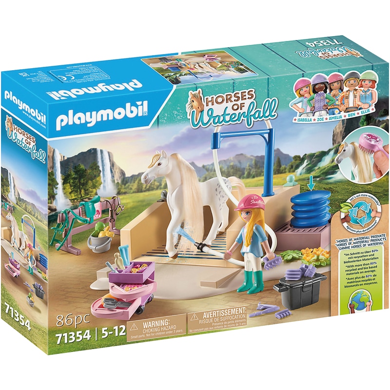 Playmobil 71354 - Aire de lavage pour chevaux