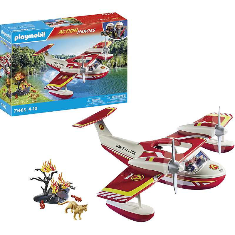 Playmobil 71463 - Hydravion avec pompier