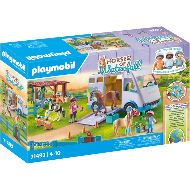 Playmobil 71493 - Van pr cheval+poneys + enclos