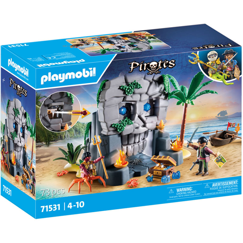 Playmobil Pirates 71531 - Ile trésor pirate+monstr marin