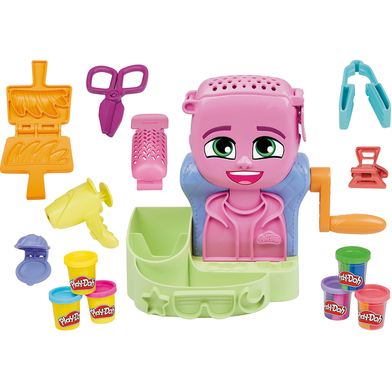 Salon coiffure play-doh