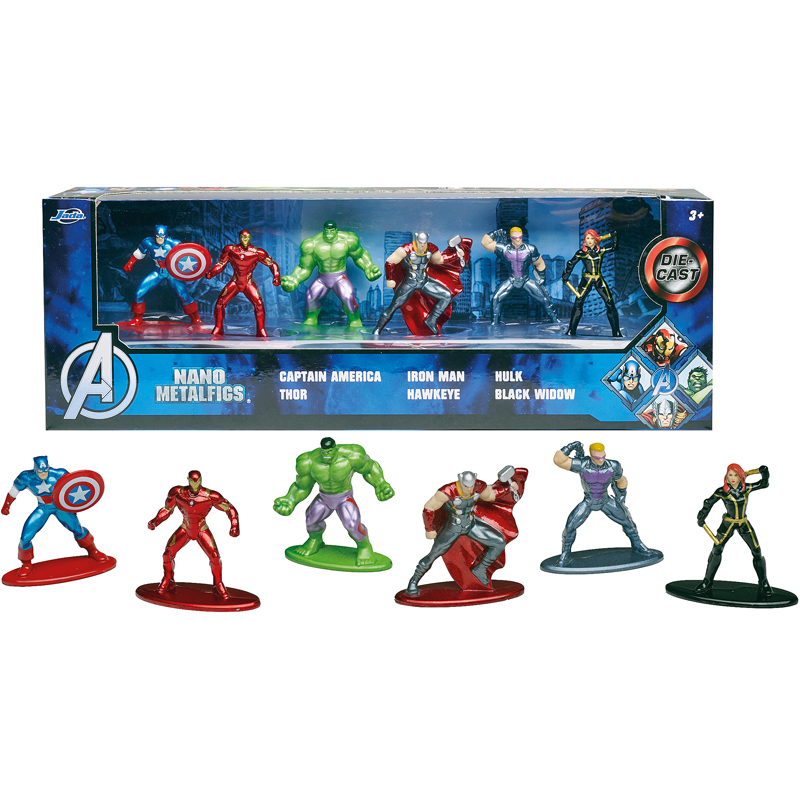 6 figurine 4 cm jada Avengers