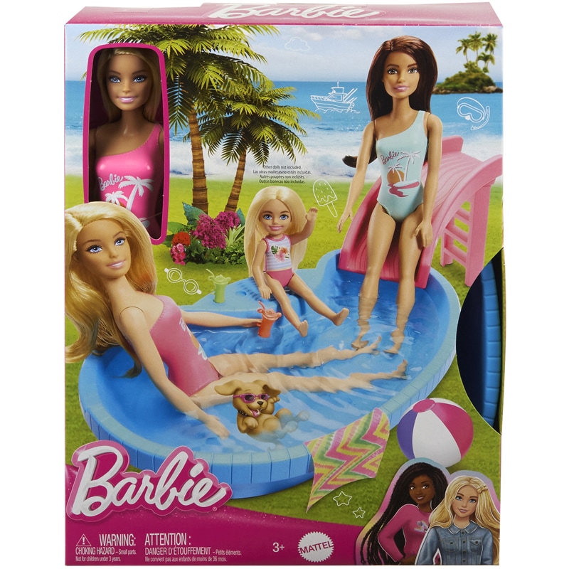 Coffret piscine Barbie blonde