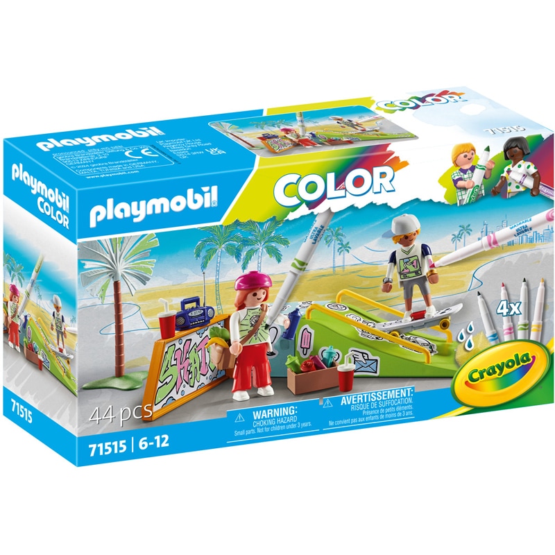Playmobil Color 71515 - Skateurs avec rampe