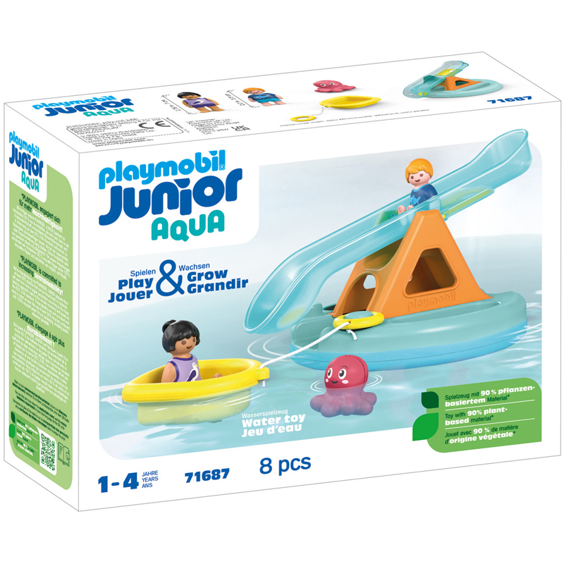 Playmobil Junior 71687 - Ilot +toboggan aquatiq