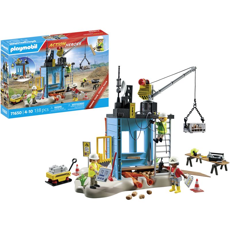 Playmobil Action Heroes 71650 - Ouvriers et chantier