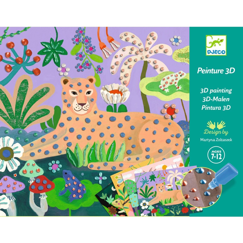 Peinture 3d forêt tropic
