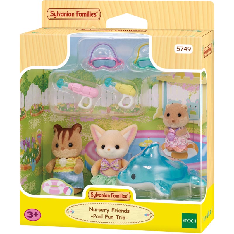 Trio bébés piscine Sylvanian
