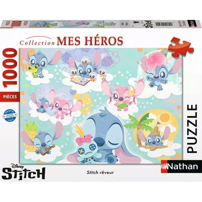Puzzle 1000 pièces reveur Stitch