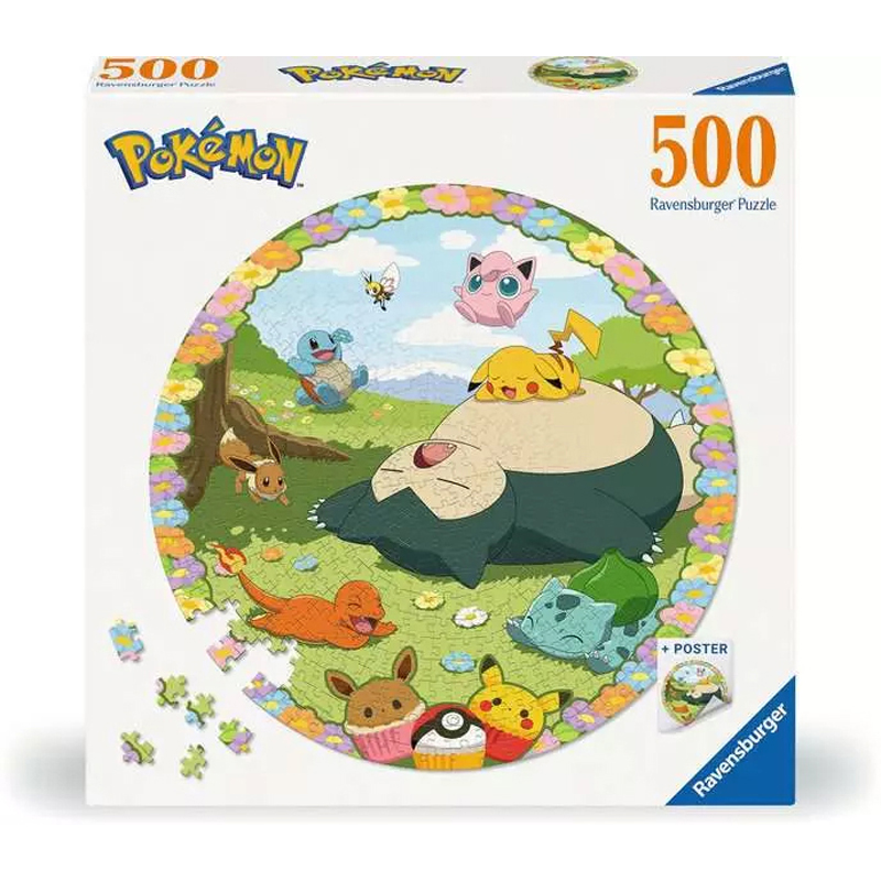 Puzzle 500 pièces fleurs pokémon