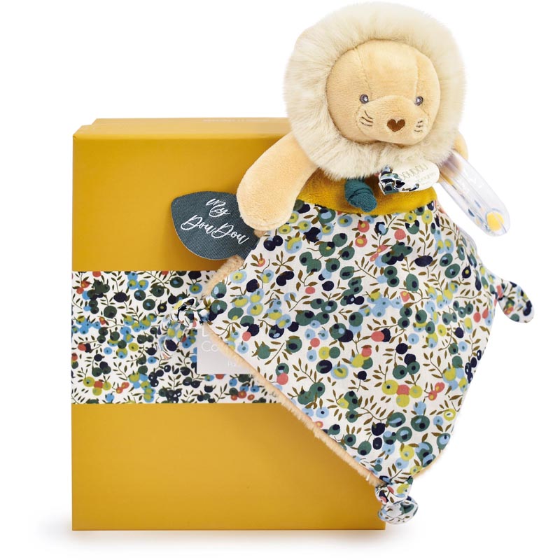 Doudou hochet lion
